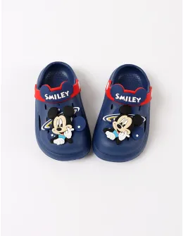 Papuci de spuma Smiley Mickey bleumarin