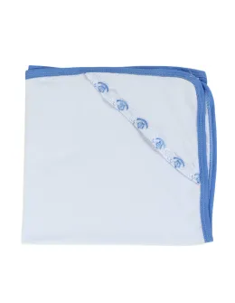 Prosop de baie Romania cu dantela bleu