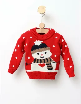 Pulover SnowMan Has Heart rosu