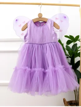 Rochita Fantasy cu aripioare de fluturas mov