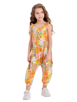 Salopeta All Flowers, de vara model multicolor