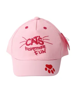 Sapca fetite Cats roz