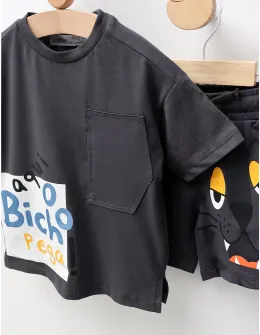 Set de vara, Bichoo Pega, gri-petrol