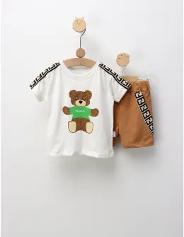 Set de vara Fantasy Bear, alb maro