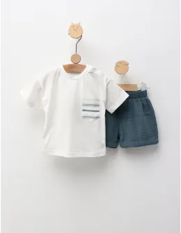 Set de vara, Joy Day, alb-albastru