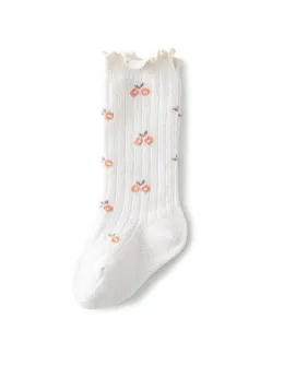 Sosete Edge Floral model crem