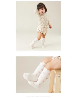 Sosete Edge Floral model crem