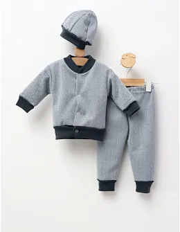 Trening bebe 3 piese Iluzion bleumarin