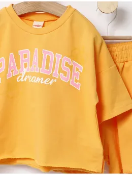 Trening vara Crop TOP portocaliu