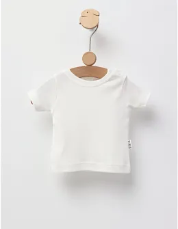 Tricou bebe, 100% bumbac, ecru