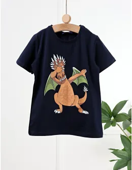 Tricou Charizard Dragon, bleumarin