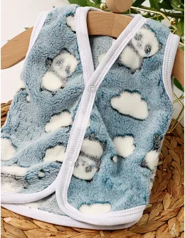 Vesta cocolino Panda albastru