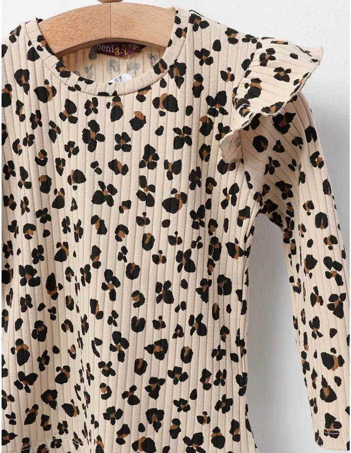 Bluza cu Animal Print, model bej picture - 2