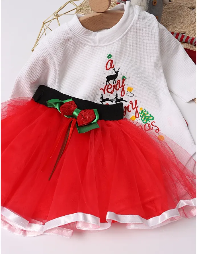 Compleu A Very Merry Christmas alb-rosu picture - 8