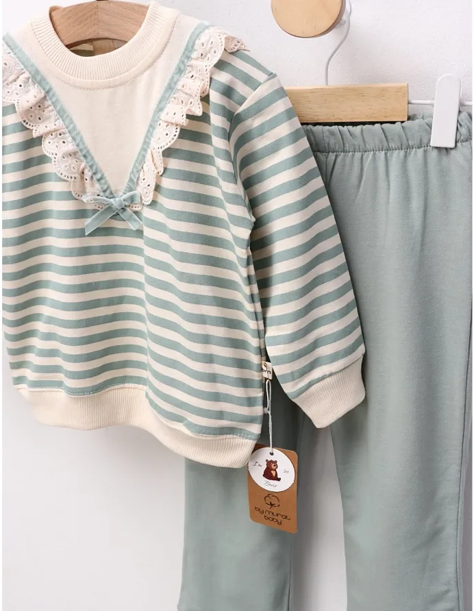 Compleu cu broderie Mada, model cu verde picture - 2
