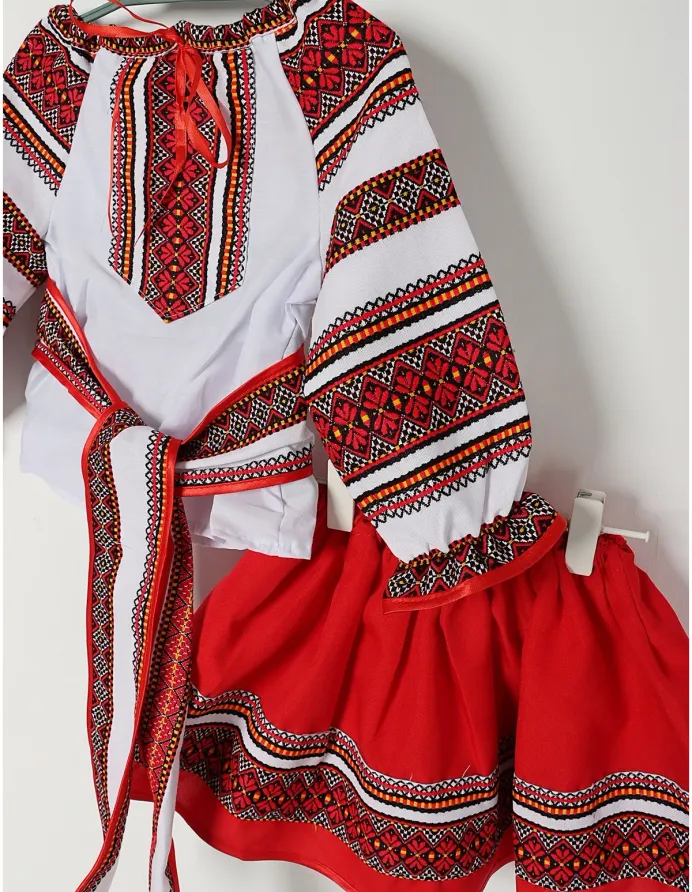 Costum national DANA alb-rosu picture - 11