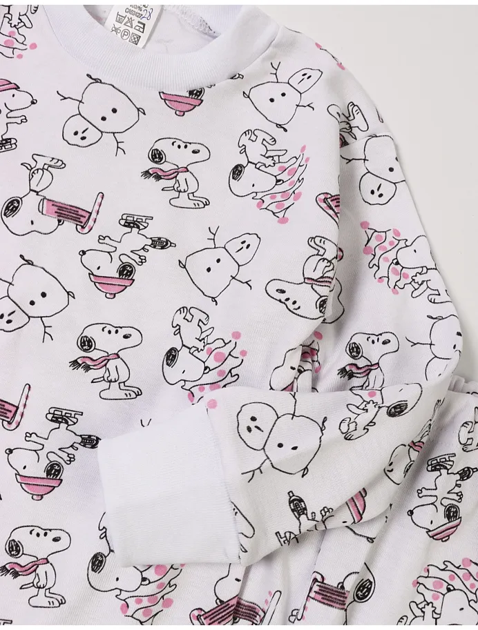 Pijama bbc Romania Snoopy roz picture - 2