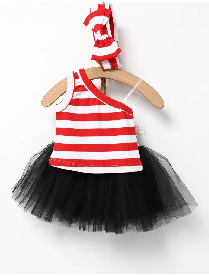 Set premium vara For Girls negru-rosu picture - 2