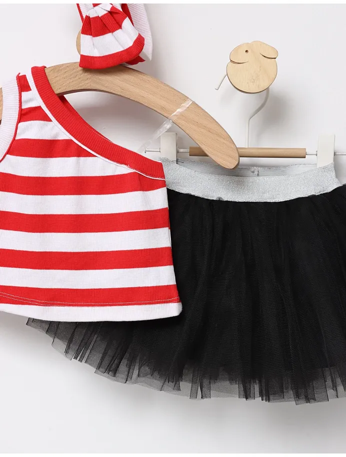 Set premium vara For Girls negru-rosu picture - 4