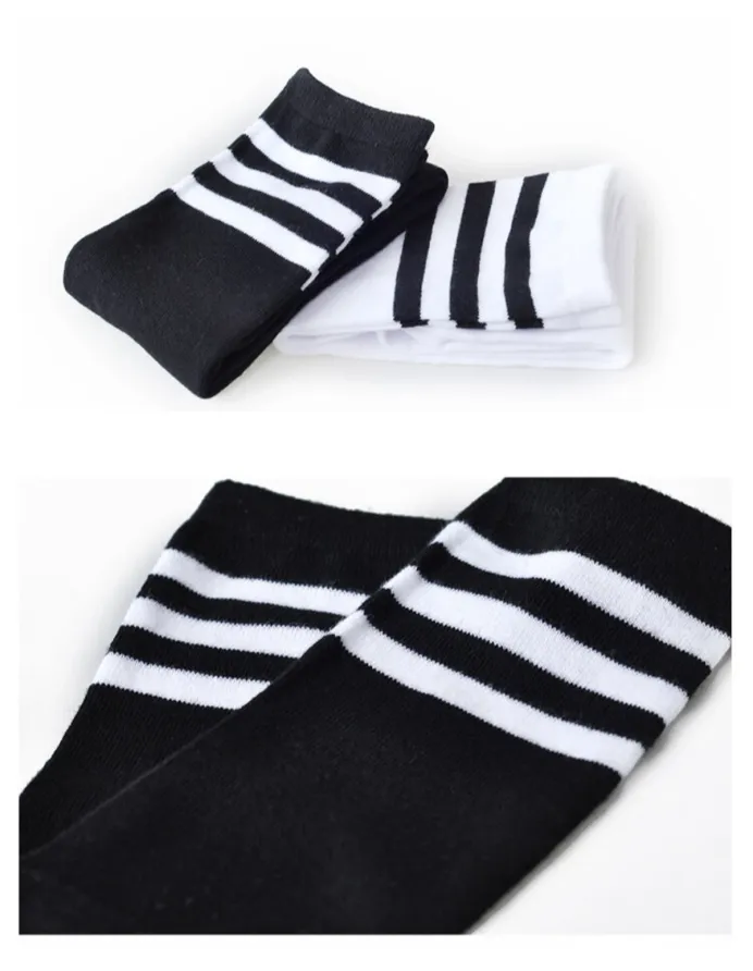 Sosete lungi sport negru picture - 4