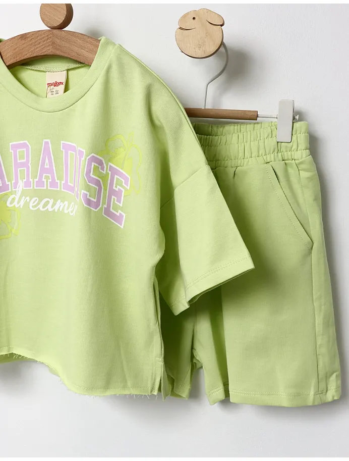 Trening vara Crop TOP verde-deschis picture - 3