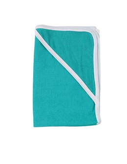 Prosop cu gluga pufos bebelusi turcoaz