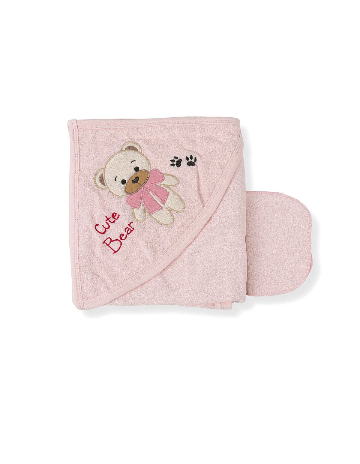 Prosop de baie, Cute Bear, roz