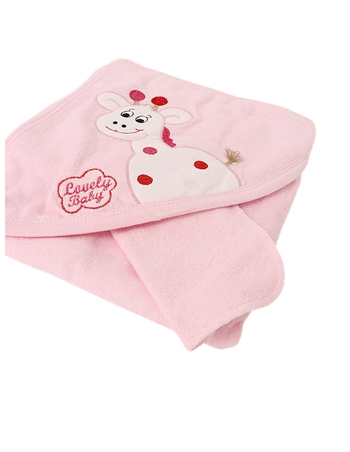 Prosop de baie Giraffe ciclam-alb 80X80 picture - 2