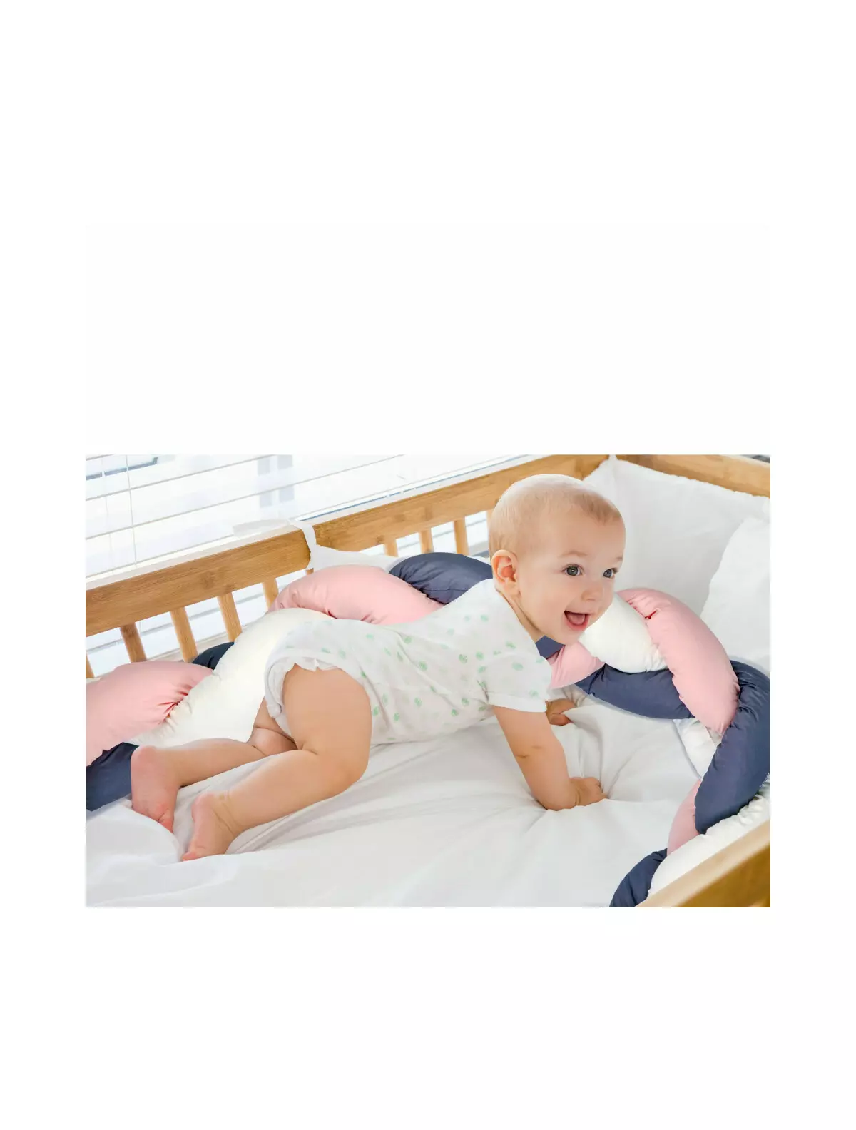Protectie laterala bumper impletit BabyJem