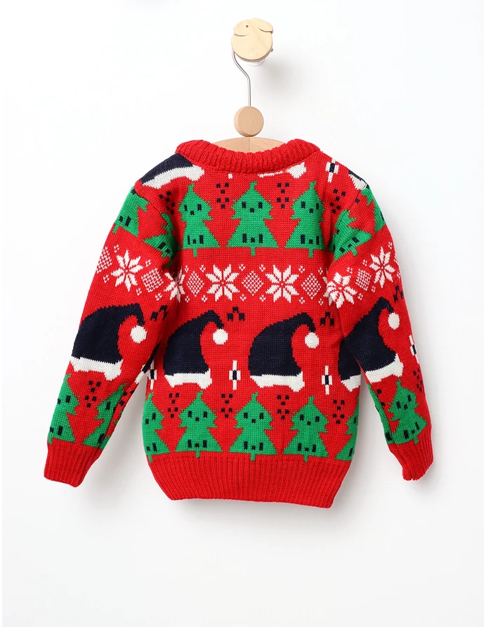 Pulover Bradut, Fulgi de zapada rosu picture - 3