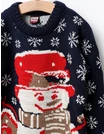 Pulover Happy SnowMan model bleumarin picture - 2