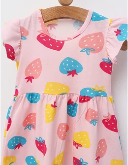 Rochita Capsunele, roz-multicolor