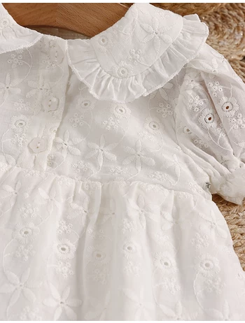 Rochita cu bentita premium Super Broderie alb picture - 3