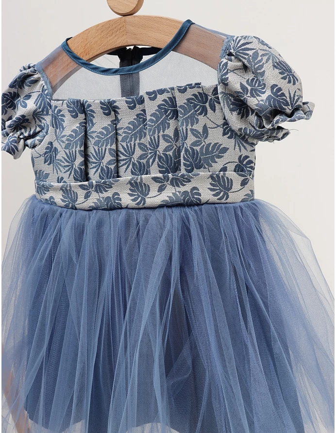 Rochita cu tulle Carla, model albastru picture - 3