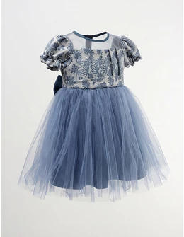 Rochita cu tulle Carla, model albastru