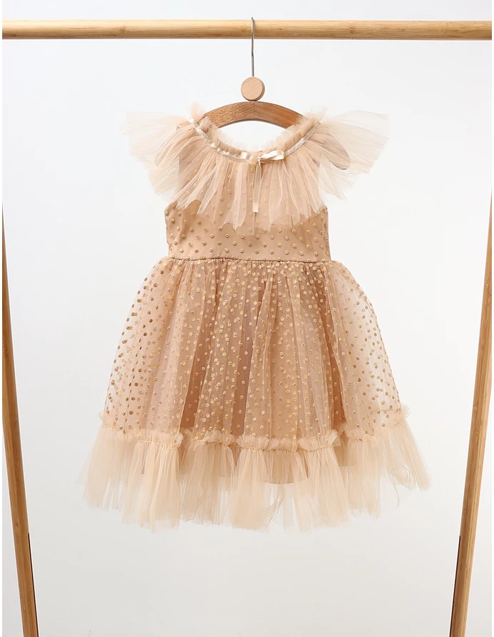Rochita cu tulle Mandy, bej picture - 2