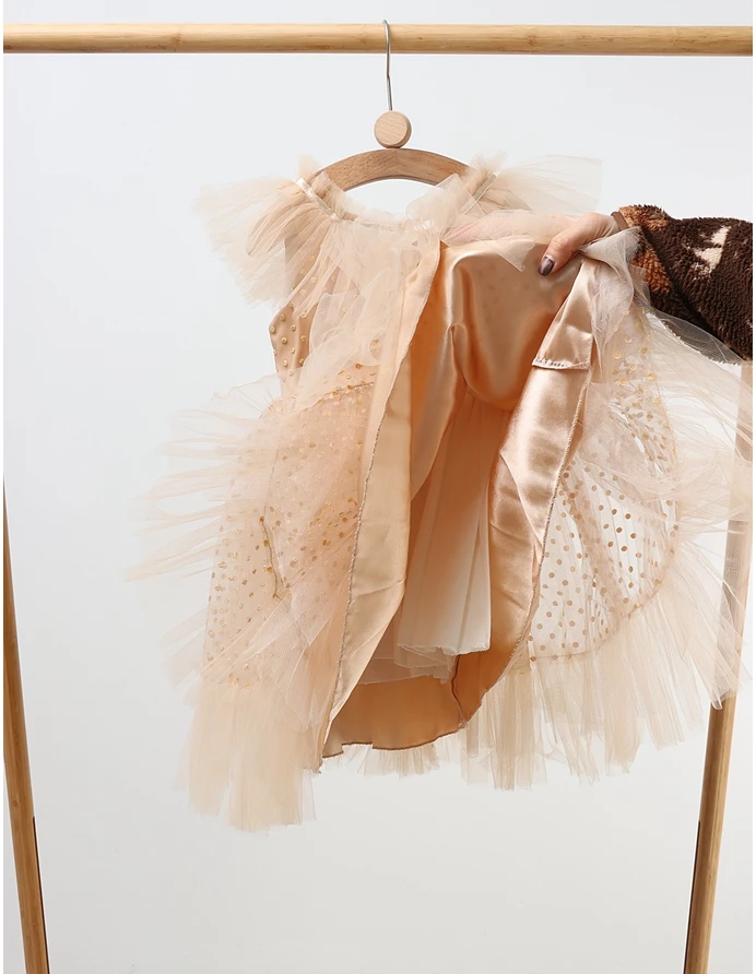 Rochita cu tulle Mandy, bej picture - 5