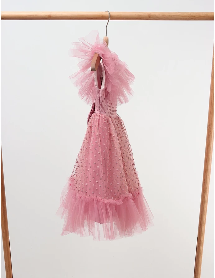 Rochita cu tulle Mandy, roz picture - 4