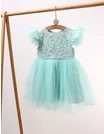 Rochita cu tulle Zara, model verde picture - 2
