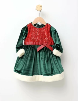 Rochita ErayKids catifelata verde
