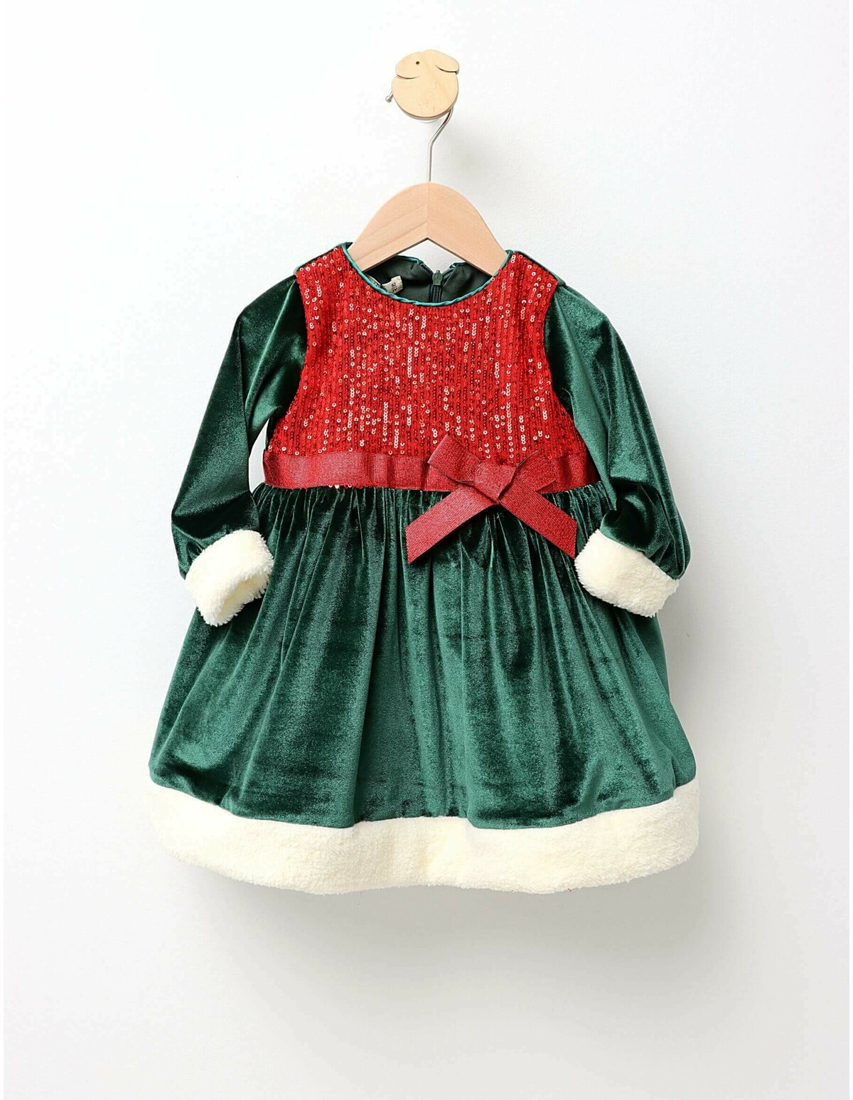 Rochita ErayKids catifelata verde