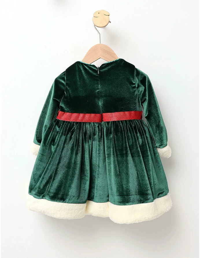 Rochita ErayKids catifelata verde picture - 4