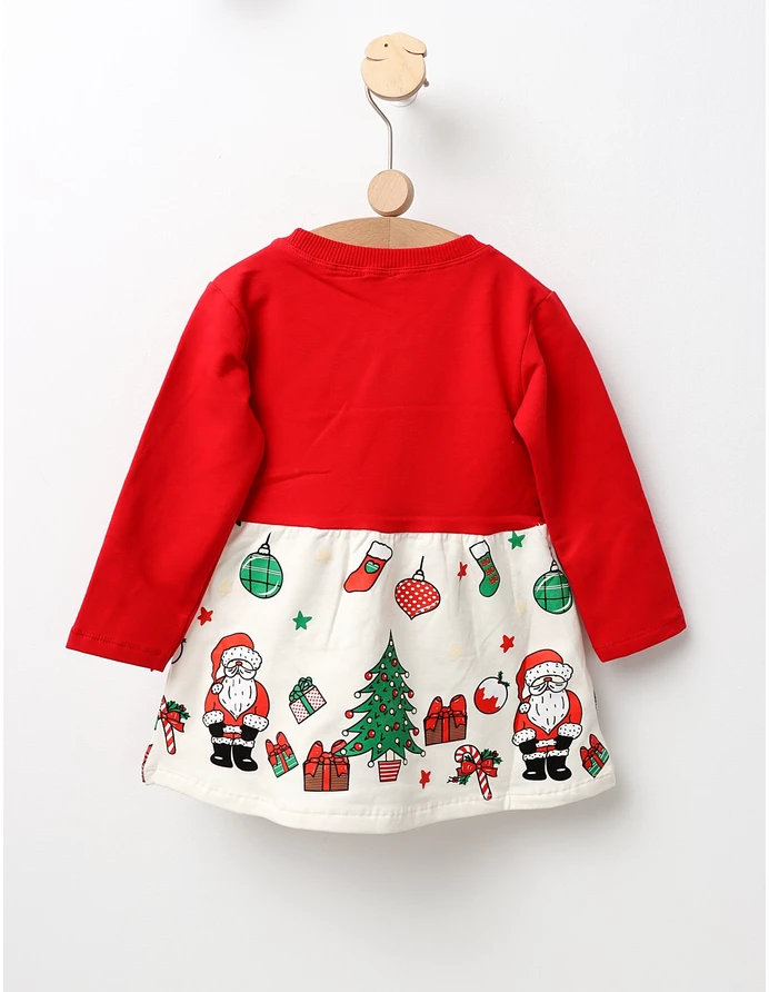 Rochita Ho Ho Santa rosu-alb-verde picture - 4