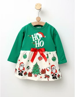 Rochita Ho Ho Santa verde-alb-rosu