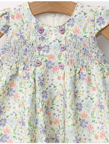 Rochita inflorata Lili model multicolor cu verde picture - 2