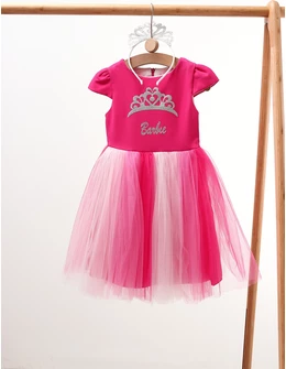 Rochita premium Barbie Girl, ciclam-roz
