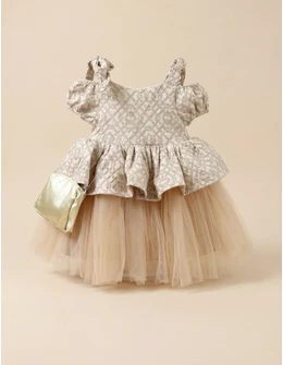 Rochita premium, cu gentuta, Mirabela, bej