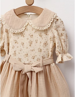 Rochita premium muselina Daria bej