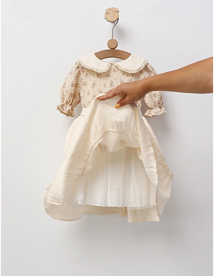 Rochita premium muselina Daria crem picture - 3