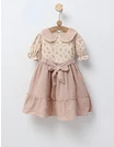 Rochita premium muselina Daria roz prafuit picture - 1